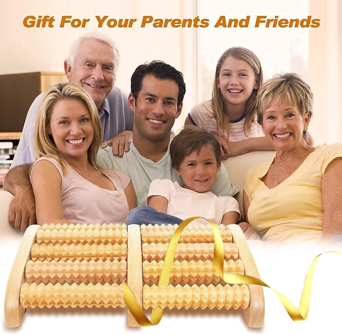 Wooden Foot Massage Roller