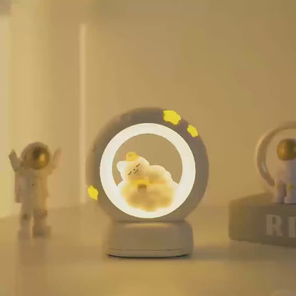 Moon LED Night Lamp with 3 Brightness Modes & Touch Control